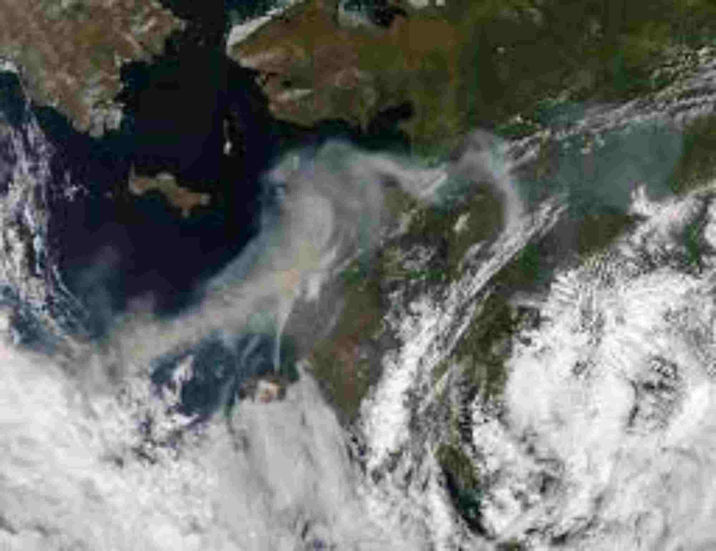 Europe is covered in smoke from Canadian wildfires.