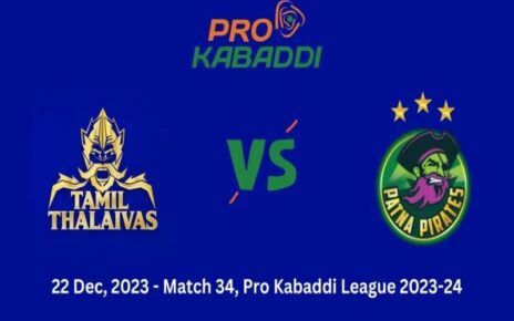 Patna Pirates vs. Tamil Thalaivas Dream11 Predictions and Strategies Match 34 Showdown: PKL 10 Clash in Chennai