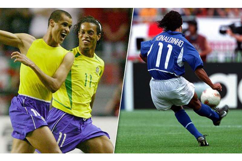 Brazil's 2002 World Cup Stars Ronaldinho, Rivaldo