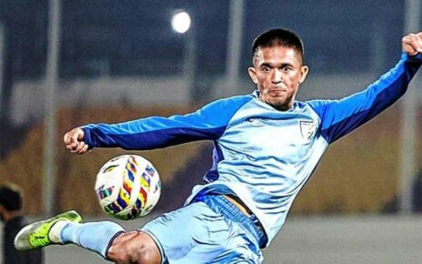 India vs. Maldives Football Match Sunil Chhetri